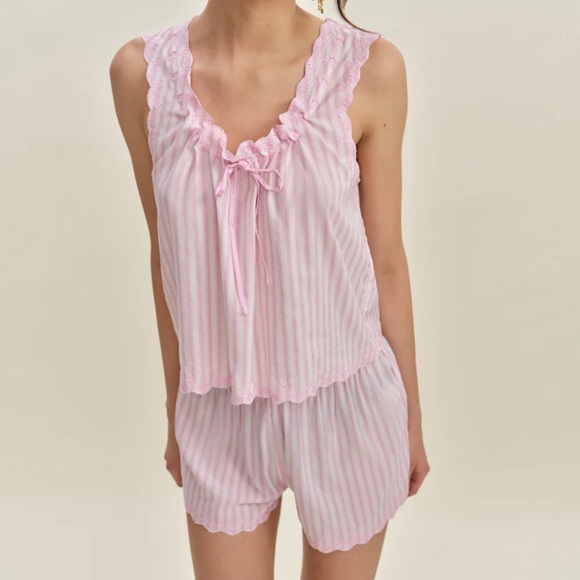 Reformation Dresses & Skirts - Reformation Hazel Pajama Set Pink - Size S